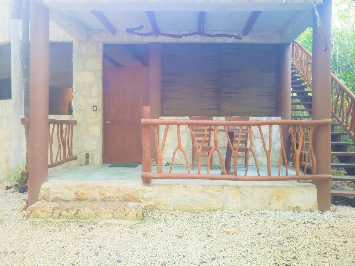 Aldea Maya-Ha Cabanas Con Cenotes 푸에르토 모렐로스 외부 사진