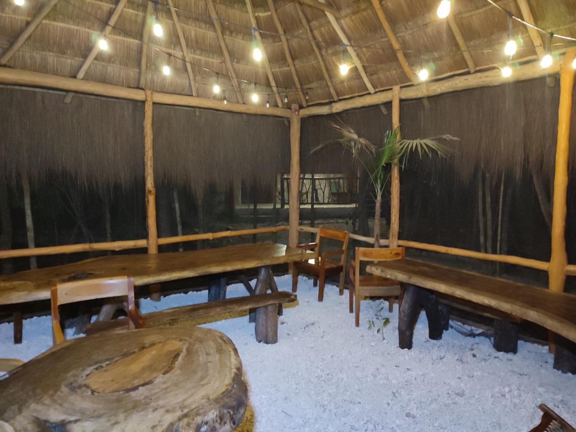Aldea Maya-Ha Cabanas Con Cenotes 푸에르토 모렐로스 외부 사진