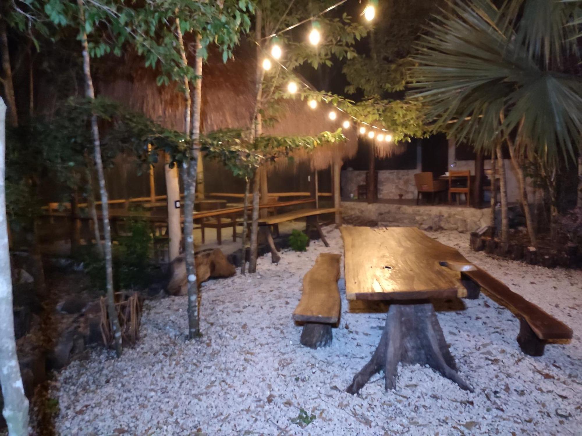 Aldea Maya-Ha Cabanas Con Cenotes 푸에르토 모렐로스 외부 사진