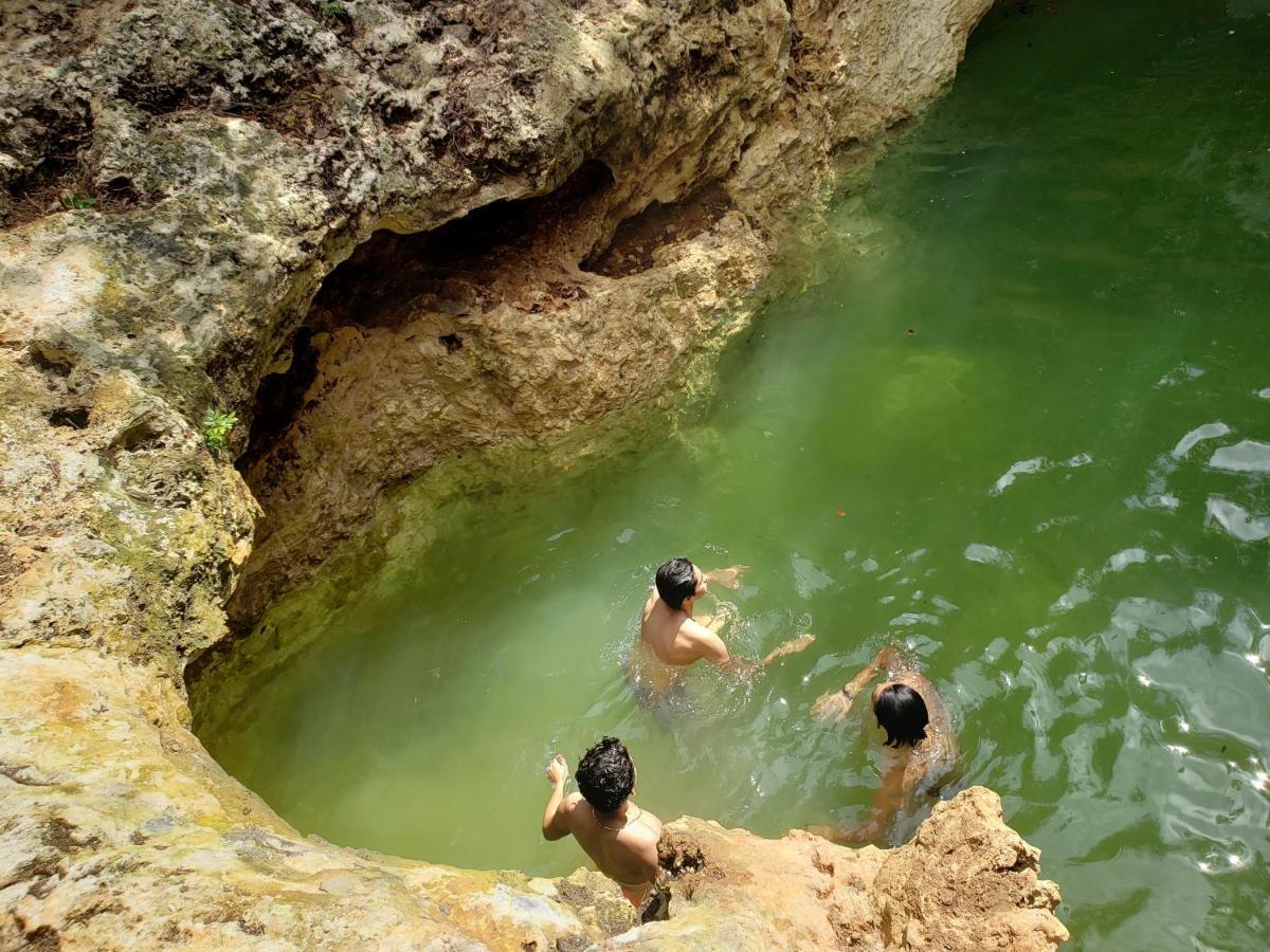 Aldea Maya-Ha Cabanas Con Cenotes 푸에르토 모렐로스 외부 사진